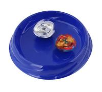 Bonbela Battle Top Toy Set with Excellent Balance, Strong Impact, for Children of All Ages. Different Gyro Designs with Stadium for Competition (Blue)