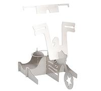 Bonbela Beer Can Stand Portable Chicken Grill Rack Stainless Steel Motorcycle Shape BBQ Roaster Stand Supply