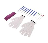 Bonbela Broken Key Extractor Kit Key Extraction Tool Set 12-Piece Stainless Steel Extractor Tools with Non-Slip Handles for Locksmiths Home Office Garage Use