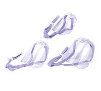 Bonbela Cat Dog Muzzle, Anti-Bite Breathable Transparent Pet Face Cover with Tooth Spring Buckle for Grooming Nail Cutting