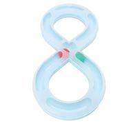 Bonbela Cat Track Ball Toy Interactive Figure 8 Shape with Colorful Balls for Pet Cats Durable PP Material Non Slip Edge Quiet Play