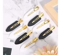 Bonbela Clips White 12 × 7 × 2 8pcs Hairpin Clamp/Holder Leaf Shape Hairdressing Slip Hairpin Hair Accessory Style