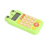 Bonbela Educational Kids Calculator Math Learning Toy with LCD Screen Clear Voice Prompts Addition Subtraction Multiplication Division Games for Children Ages 5-12 (Green)