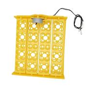 Bonbela Egg Turner Tray, Duck Egg Incubator Tray for 16 Eggs 16 Quail Eggs Hatching, Plastic Egg Hatcher Tray, with Spacious Design for Air Circulation (DC12V)
