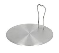Bonbela Electric Gas Cooker Adapter with Stainless Steel Heat Diffuser Plate with Anti-Scald Handle for Ceramic Cookware Without Induction Cookware (16#)