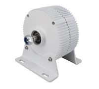 Bonbela Electric Motor Fixed Magnet Alternator 3 -phase Alternator Dual Shaft Permanent Magnet Synchronous Generator, 24v for Wind Turbines (400W)