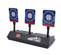 Bonbela Electronic Target Auto Reset Scoring Target with Sound Light for Outdoor Games 3 Targets for Kids 6 Years Old and Up (three targets)