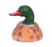 Bonbela Floating Resin Duck Figure Colourful Lifelike Exquisite Resin Floating Duck Statue for Pond Fountain Decoration