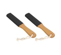Bonbela Foot Rasp File Pedicure Tool, Feet Grinder Remove Callus Dead Skin with Wooden Handle U Plane, for Dry, Calloused Heels, Foot Rasp File