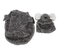 Bonbela Funny Dog Costumes Humorous Dog Outfits Playful Pet Dress-Up Raccoon Pet Costume Soft Plush Dog Clothing with Easy Hook Loop Closure for Halloween Christmas Party Photos (M)