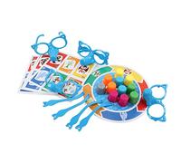 Bonbela Growing Nose Liar Game Set Interactive Tabletop Game for 2-4 Players with Game Board 4 Glasses 24 Cards 11 Nose Covers Family Fun