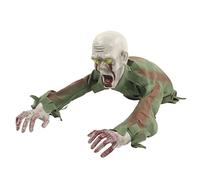 Bonbela Halloween Crawling Ghost Toy Vivid Voice Control Electric Scary Props with Red Blinking Eyes and Screams for Halloween Party Haunted House Carnival Decoration