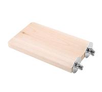 Bonbela Hamster Cage Accessories Chinchilla 15×9×3 Small Pet Wood Stand Platform Toy Rectangular Wooden Jumping Climbing Springboard Toy