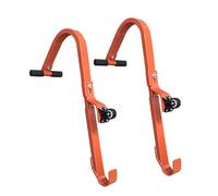 Bonbela Ladder Roof Hook, Alloy Steel Stabilizer for Extension Ladders | 374.8lb Load Capacity, Non-slip Rubber Mat, 4-point Contact, Gutter Cleaning, Painting