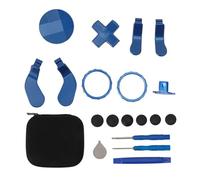 Bonbela Metal Thumbsticks Professional 15 in 1 Gaming Accessory Replacement for One Elite Series 2 Controller (Blue)