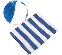 Bonbela Oxford Cloth Playing Run Mat Foldable Team Game Activity Mat for Kids Adults with Storage Bag for Picnic Balance Training Obstacle Course Team Building (Blue white 6m)