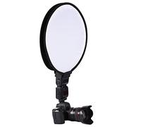Bonbela Portable Round Beauty Dish Speedlite Flash Diffuser Softbox for (40cm)