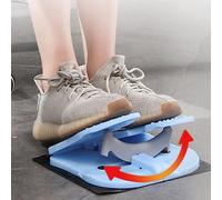 Bonbela Quiet Folding Foot Stepper Mini Stepper Machine Under Desk Leg Workout Trainer with Anti Slip Massage Points for Home Office Exercise (Light Blue)