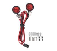Bonbela RC Car Front Spotlight for Axial for SCX10 90046 for Redcat 2 LEDs High Brightness RC Headlight for 1:10 RC Crawler (Red Light)