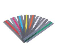 Bonbela Reading Strips, 8Pcs Guided Highlight Colored Overlays for Dyslexia and ADHD, with Bookmark Function for Kids and Beginners, PVC Material, 7.4in Length