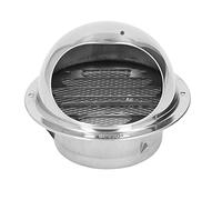 Bonbela Round Grilled Ventilation Lid Wall Ventilation Stainless Steel Round Air Desertion Thick Windproof Rainproof Rain Grill Cover Thin (150mm/5.9in)