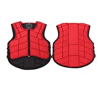 Bonbela Safety Horse Riding Protective Gear Kids Equestrian Vest, Foam Padded Body Protector Red Adjustable Design Comfortable Wear, for Shock Absorption and Cushioning (CM)