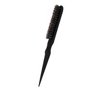 Bonbela Teasing Back Hair Salon Brush Combing Long and Short Plastic Tail Comb Barber Tools (Black)
