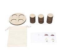 Bonbela Wooden Life Cycle Toy Growth Cycle Board Educational Life Stages Toy for Kids with Realistic Animal Plant Growth Stages for Preschool Learning