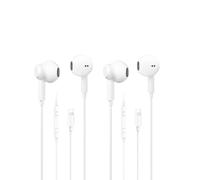 BONBELONG 2 Packs for iPhone Earbuds Headphones Wired Earphones Noise Reduction Built-in Mic & Volume Control Headsets Compatible with iPhone 14/13/12/11/XR/8/7/SE/Pro/Pro Max, White