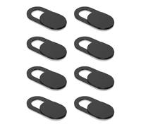 BONBELONG Webcam Cover Slide, Ultra-Thin Web Camera Cover for Laptops, PC,Computer and App/le Devices like Ma/cBook,iMac, iPad iPhone 6/7/8 Plus.0.022in Thick Web Blocker for Privacy 8Pack Black