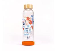 Bonbi Forest - Water Bottles - Bonbi Forest Glass Water Bottle The Time is Now