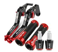 BONCAERT Brake Clutch Lever for Motorcycles Set for KYMCO XCITING 250 300 500 400 Downtown 125/200/300/350 Motorcycle CNC Folding Extendable Clutch Brake Levers Rubber Handle(Dd-a)