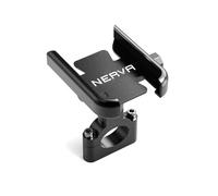 BONCAERT handlebar phone mount for motorcycle For NERVA E-Scooter EXE Nerva Exe Motorcycle Accessories CNC Aluminum Mobile Phone Holder GPS Stand Bracket Mount(Handlebar Black)