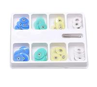 boncen Dental Polishing Discs Set 80pcs Disc+1pc Mandrel Resin Tooth Interdental Grinding Surface Polishing Strips Bend Machine