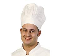 BonChef Chefs Tall Hat One Size Chefs Cap White