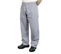 BonChef Men's Check Baggy Chef Trousers in Bright Blue | Size: Small BonChef Bright Blue S