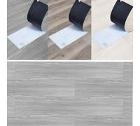 BonChoice 36 Pieces Wood Effect Vinyl Flooring Tile Self Adhesive for Home/Office, Peel and Stick Carpet Floor Tiles for Kitchen Living Room Bathroom PVC Waterproof Cover 5㎡ (Wood Effect #5)