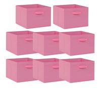 BonChoice Foldable Storage Cube Box (4, Pink, 33x38x33cm)