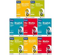 Bond 11+:10 Minute Tests Year 7-9 Bundle -8 Books Set: English, Maths, Non-verbal Reasoning, Verbal Reasoning