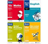 Bond 11+: Assessment Papers, 5-6 years Bundle: English, Maths, Non-verbal Reasoning, Verbal Reasoning