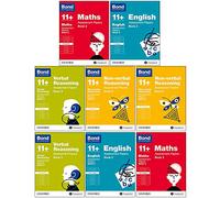 Bond 11+:Assessment Papers Book 2 Year 9-11 Bundle -8 Books Collection Set :English, Maths, Non-verbal Reasoning, Verbal Reasoning