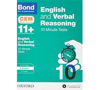 Bond 11+: English & Verbal Reasoning CEM 10 Minute Tests: 9-10 years