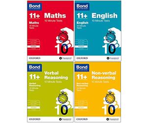 Bond 11+: Maths, English, Verbal Reasoning, Non-verbal Reasoning: 10 Minute Tests: 8-9 years Bundle