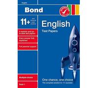 Bond 11+ Test Papers English Multiple-Choice Pack 1