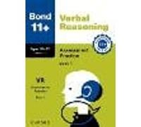 Bond 11+ Verbal Reasoning Assessment Practice Papers Age 10-11+ (Book 1) | For GL Assessment 2026 & other 11 plus exams (Bond: Assessment Papers)