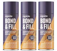 Bond and Fill Expanding Foam Sealant, Waterproof, Quick Setting, for Walls and Gaps, No Tools Required, 500ml each, Pack of 3