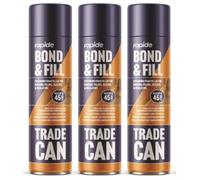 Bond and Fill Expanding Foam Sealant, Waterproof, Quick Setting, for Walls and Gaps, No Tools Required, 750ml each, Pack of 3