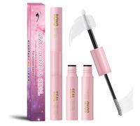 Bond and Seal Lash Glue, 2-in-1 Cluster Lash Glue for Individual & DIY Eyelash Extensions, Super Strong Hold Adhesive in White & Clear for Women
