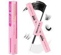 Bond and Seal Lash Glue - 2 in 1 Eyelash Glue - Lash Bond and Seal for DIY Eyelashes Extension Cluster Lashes - Strong Hold Waterproof Fast Drying Latex Free Mascara Wand Glue