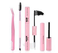 Bond and Seal Lash Glue and Lash Remover Set,Lash Bond and Seal,Cluster Lashes Glue for Sensitive Eyes, Waterproof Strong Lashes Glue,with Lash Remover Tweezers